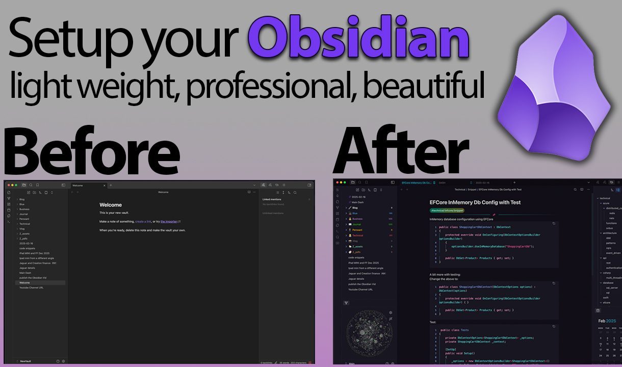 OBSIDIAN – An easy to follow and beautiful setup guide